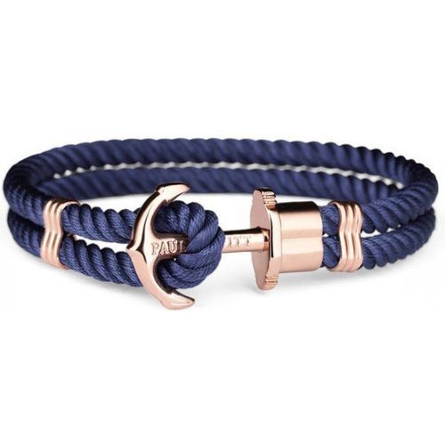 Bracelet Paul Hewitt PH_PH_N_R_N - Bracelet Ancre IP Rose Nylon Marine - Paul Hewitt Bijoux - Modalova
