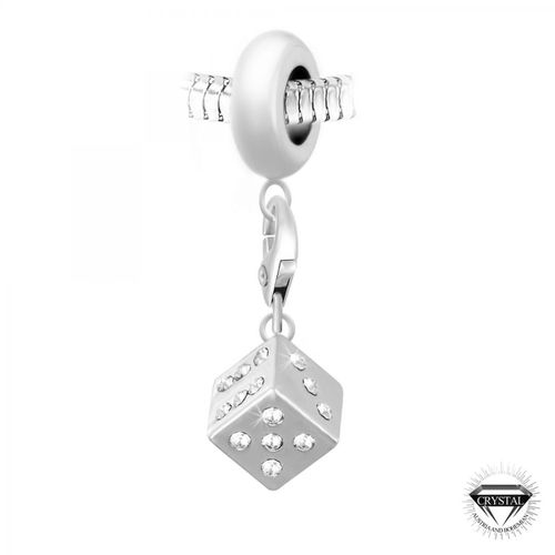 Charm perle Dé orné de cristaux Swarovski par SC Crystal Paris® - So Charm Bijoux - Modalova