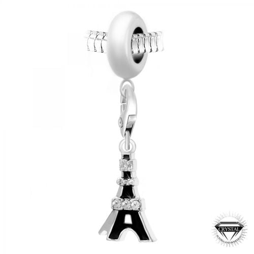 Charm perle Tour Eiffel orné de cristaux Swarovski par SC Crystal Paris® - So Charm Bijoux - Modalova