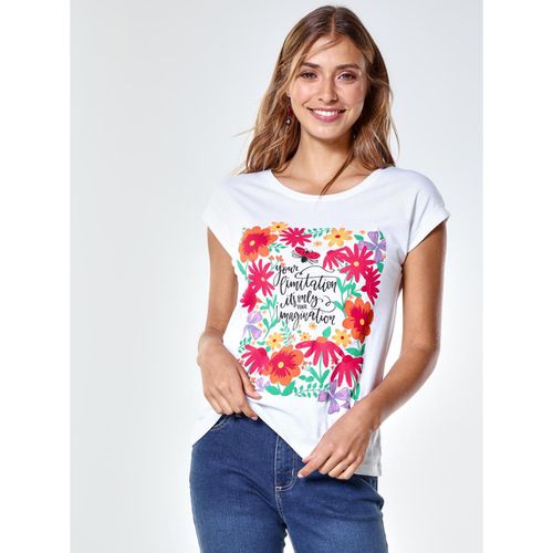 T-Shirt classique imprimé manches courtes - Venca - Modalova