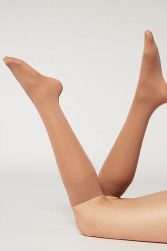 Denier Semi Opaque Microfiber Knee-Highs Woman Size TU - Calzedonia - Modalova