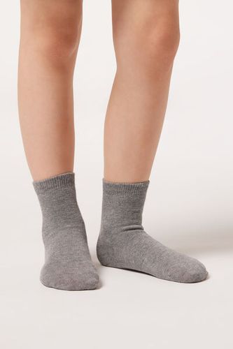Children's Short Cotton Socks with Fresh Feet Breathable Material Unisex Size 10 - Calzedonia - Modalova