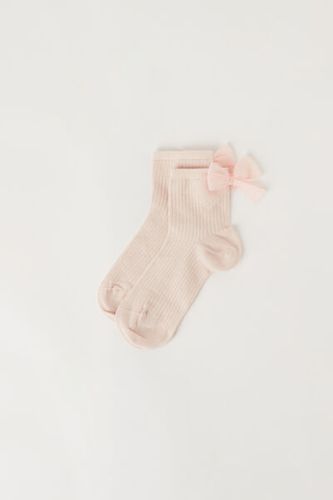 Girls’ Bow Trim Short Socks Unisex Size 33-36 - Calzedonia - Modalova