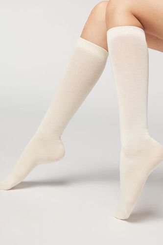 Tall Wool and cotton socks Woman Nude Size TU - Calzedonia - Modalova