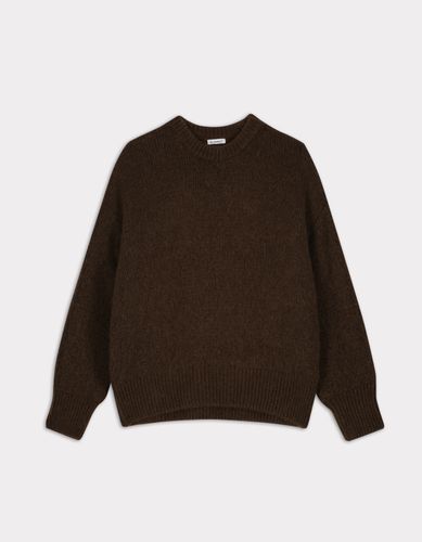 Pull à col rond en maille soufflée - marron - celio - Modalova