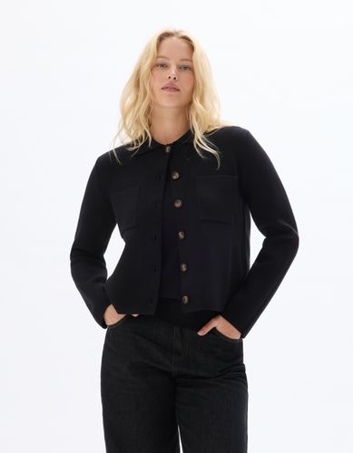 Gilet en maille compacte - noir - celio - Modalova