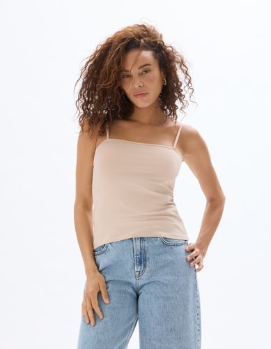 Débardeur fines bretelles - beige - celio - Modalova