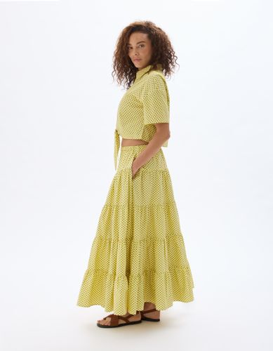 Saint-Tropez - Jupe jaune à volants - celio - Modalova