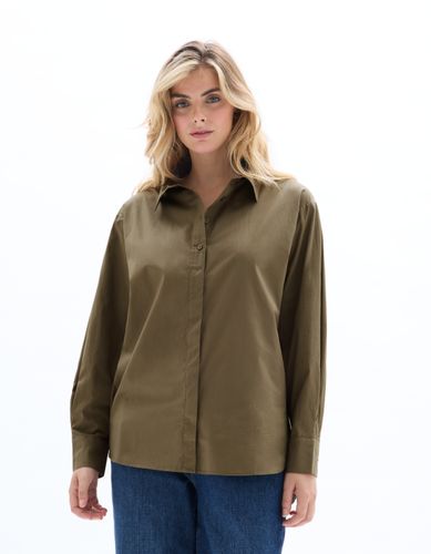 Chemisier en coton - kaki - celio - Modalova
