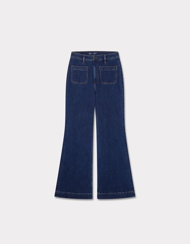 Jean bootcut détails poches - bleu - celio - Modalova