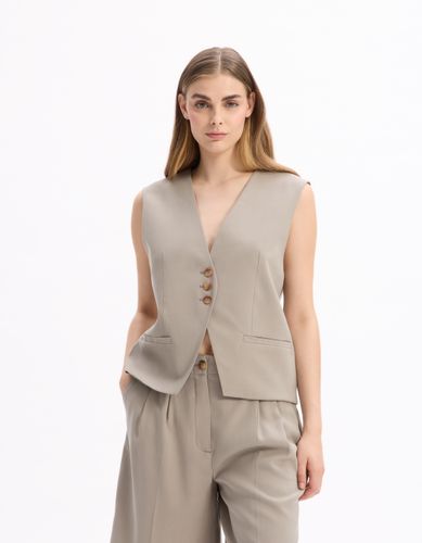 Gilet de tailleur sans manches - beige - celio - Modalova