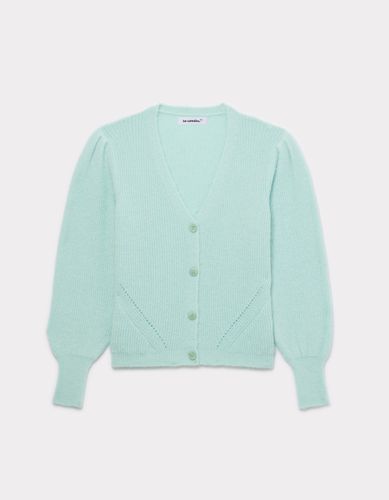 Gilet boutonné - vert d'eau - celio - Modalova