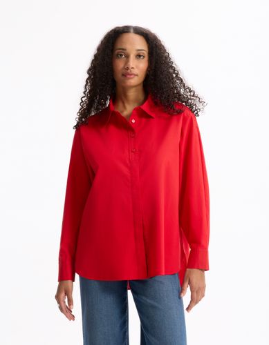 Chemisier en coton - rouge - celio - Modalova