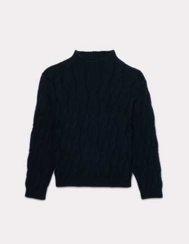 Pull col rond torsades - marine - celio - Modalova