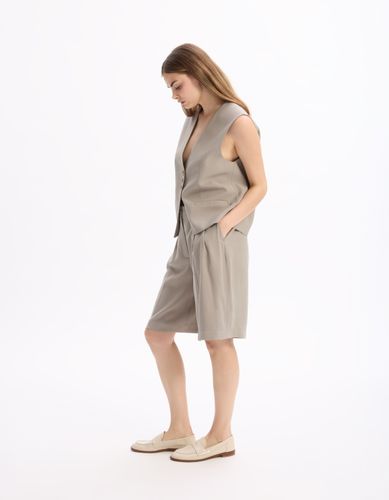 Short habillé droit - beige - celio - Modalova