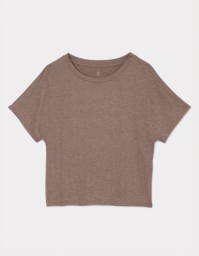 T-shirt fluide à manches courtes - taupe - celio - Modalova