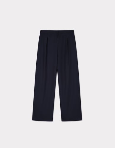 Pantalon large - marine - celio - Modalova