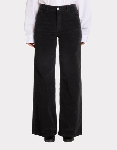 Pantalon large en velours - noir - celio - Modalova