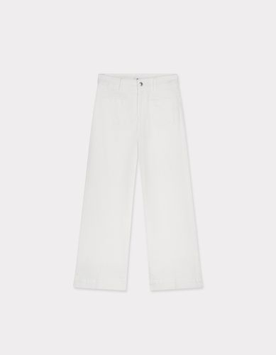 Pantalon large - blanc - celio - Modalova