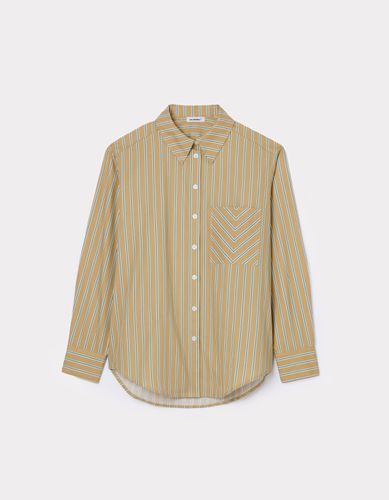 Chemise droite à rayures - beige - celio - Modalova