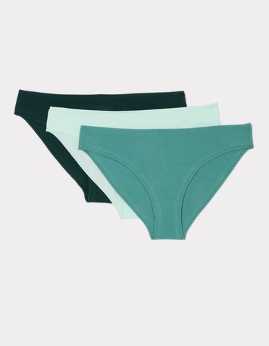 Lot de 3 culottes en coton - vert - celio - Modalova