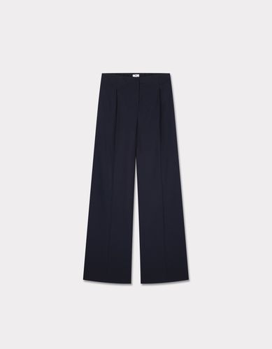 Pantalon large - marine - celio - Modalova