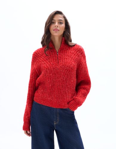 Pull camionneur en maille - rouge - celio - Modalova