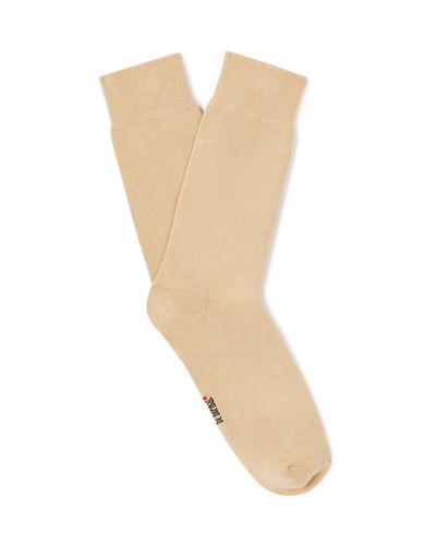 Chaussettes hautes coton - beige - camaieu - Modalova