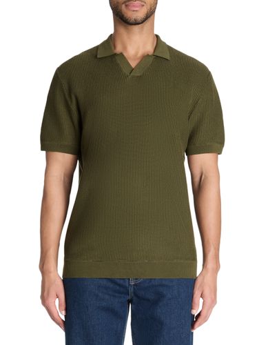 Polo boxy en maille texturée 100% coton - camaieu - Modalova