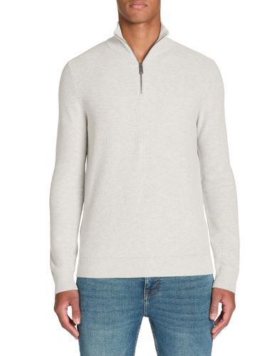Pull col camionneur 100% coton - gris chiné - camaieu - Modalova