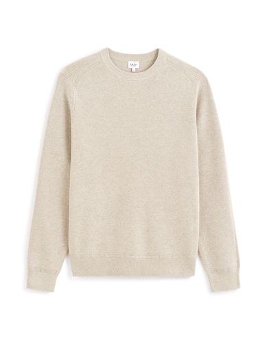 Pull col rond - beige - camaieu - Modalova