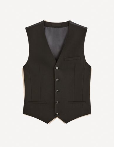 Gilet de costume Amaury - noir - celio - Modalova