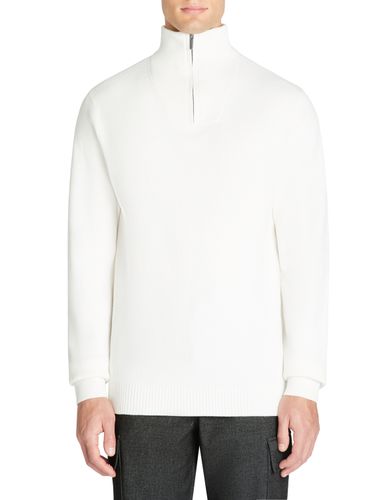Pull col camionneur regular coton mélangé - écru - camaieu - Modalova