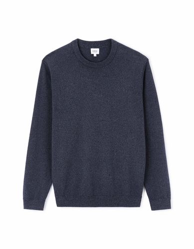 Pull col rond 100% coton - marine - camaieu - Modalova