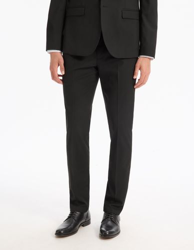 Pantalon de costume slim stretch - camaieu - Modalova