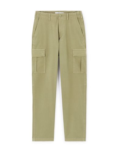 Pantalon cargo straight - vert - camaieu - Modalova