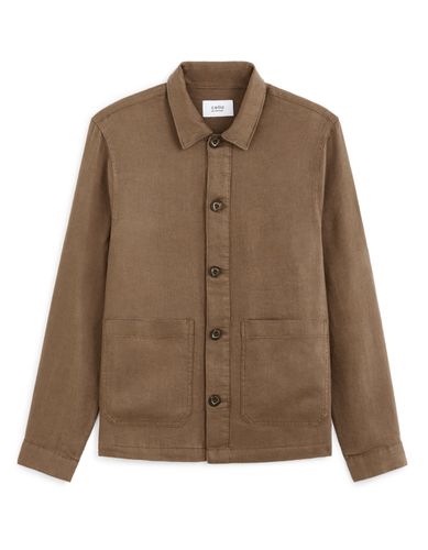 Veste légère 100% lin - marron - camaieu - Modalova