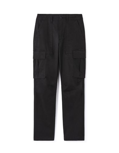 Pantalon cargo straight coton stretch - camaieu - Modalova