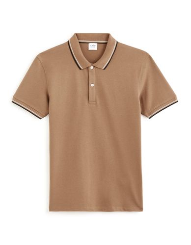 Polo piqué slim en coton stretch - camaieu - Modalova