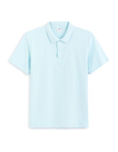 Polo jersey regular en coton - bleu - camaieu - Modalova