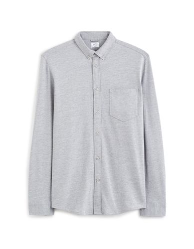 Chemise regular en piqué de coton - camaieu - Modalova