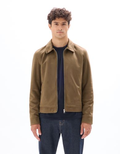 Blouson faux daim - camel - camaieu - Modalova