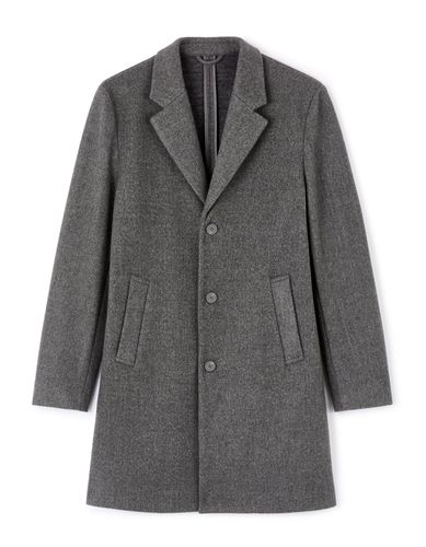 Manteau long non doublé - gris chiné - camaieu - Modalova