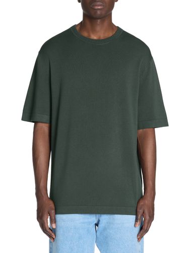 T-shirt boxy col rond - kaki - camaieu - Modalova