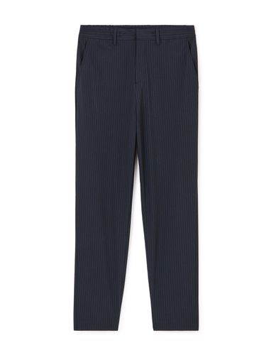 Pantalon straight stretch - marine - camaieu - Modalova