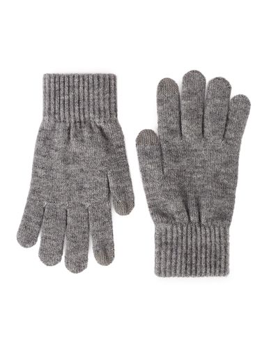 Gants tactile - gris chiné - camaieu - Modalova