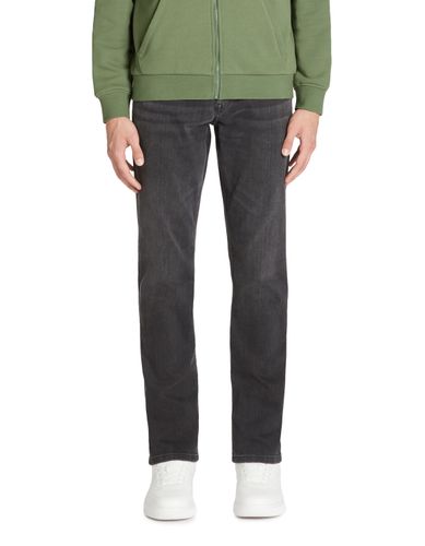 Jean straight coton stretch - noir - camaieu - Modalova