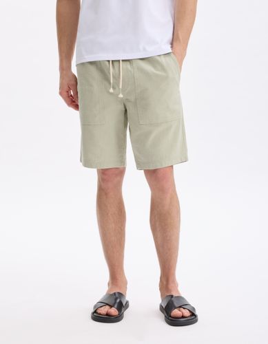 Bermuda 100% coton - vert - camaieu - Modalova