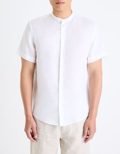 Chemisette regular col mao 100% lin - camaieu - Modalova
