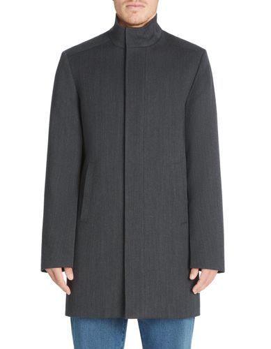 Manteau long col officier - camaieu - Modalova